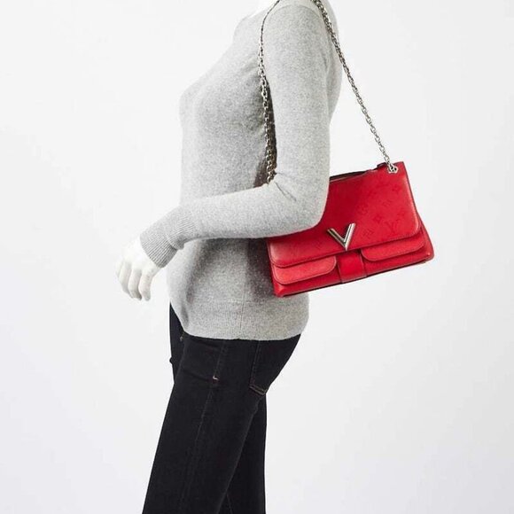 Louis Vuitton Rubis Monogram Leather Very Chain Bag - Picture 5 of 11